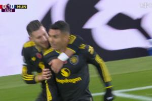 森林送角球判罚引争议！卡塞米罗头球破门，B费送助攻