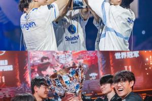 赛事官方分享DRX、T1夺冠图：两支从入围赛打起的冠军队伍