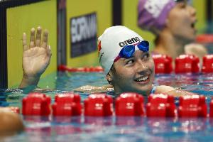 第二金！全运会女子100米自由泳决赛：中国香港选手何诗蓓夺金