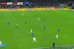 板上钉钉！努萨盘带后远射破门 瑟尔洛特助攻，挪威1-1扳平意大利