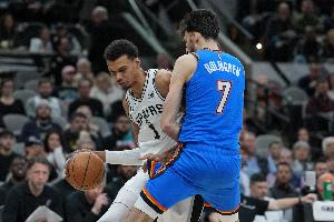 美媒最新DPOY概率：文班亚马35%居首 切特34%第二 阿门8%第五