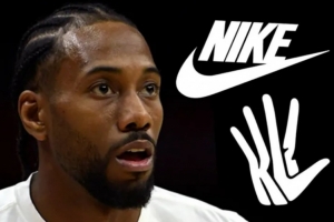 后来因此还有纠纷！莱昂纳德：当年和耐克合作Logo是我自己画的