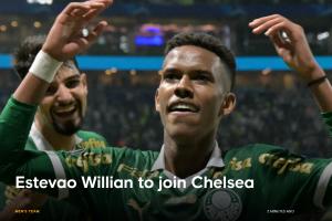 合同至2033年！切尔西去年总价6000万买17岁埃斯特旺，直接签8年