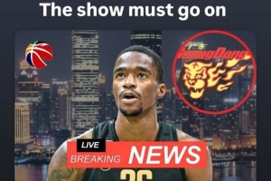 加盟广东！萨姆纳社媒转发穿广东球衣P图：演出必须继续进行！