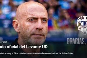 暂列倒数第二！官方：莱万特宣布解雇主教练朱利安·卡莱罗