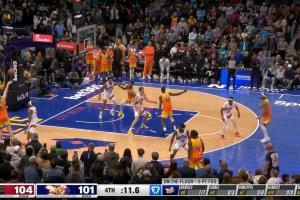 😲这TM新秀？克尼佩尔底角断节奏绝平三分轰进！拖入加时！