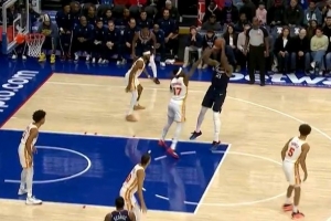 状态不错！恩比德今日复出 上来就干拔中投首开记录！