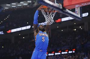 明天雷霆对阵勇士再添伤员：多特因内收肌拉伤缺阵