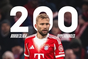 莱默尔达成德甲出战200场里程碑，拜仁官方社媒晒海报祝贺