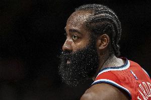 😢一个罚球都没有！哈登打了全场最多的37分钟 砍27分9助3断