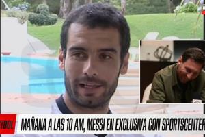 乐开怀！梅西采访时看有头发的瓜帅称赞自己，笑容停不下来