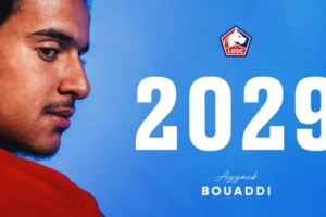 巴黎+英超意甲多队有意！官方：里尔同18岁中场布阿迪续约至2029