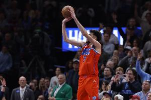 三节打卡！本赛季切特出战的比赛中 雷霆20胜0负依然不败