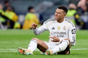 塞尔电台：姆巴佩将缺席明天对阵曼城的比赛