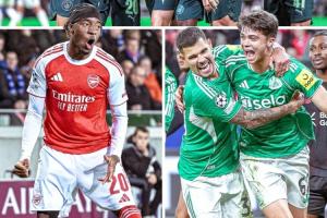 英超6队欧冠排名：9-13名军刺鹊车4队扎堆，阿森纳全胜第1曼城第4