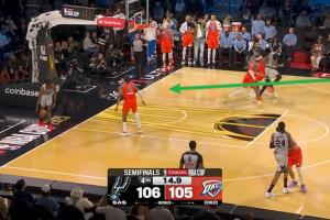 敢担当！文班从屏幕外冲回底线接关键球 避免球队失误！