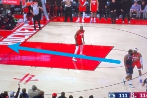 巴图姆踩线发球！卢：对手贴身防祖巴茨 我们也没有及时回去接应