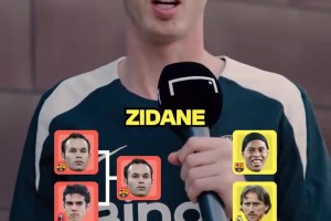 帕尔默的传奇中场核心选择！小白大于齐达内，小罗大于小白！