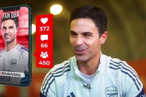 阿尔特塔回答球迷提问：我选择踢足球是因为可甩锅给其他十个队友