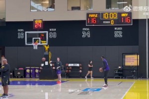 老詹本赛季首次参加了球队完整合练，最快将于明天复出！